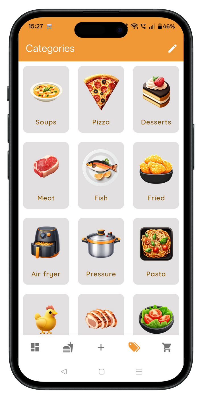 Home chef planning meals and groceries