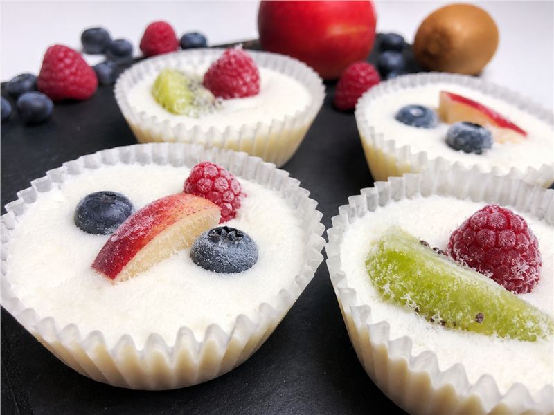 Frozen Summer Yogurt Muffins with Fruit