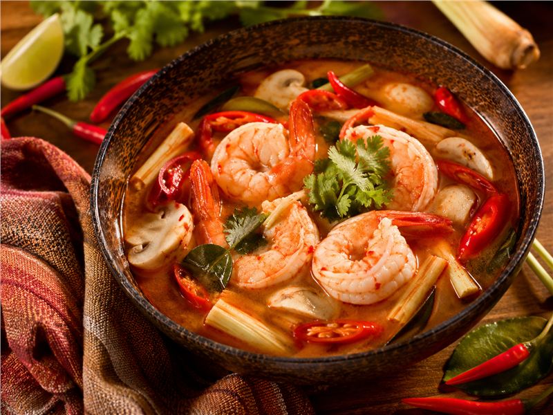 Hot and Sour Shrimp Soup (Tom Yum Kung)