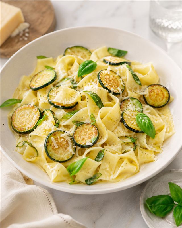 Fried Zucchini Pasta (Pasta alla Nerano)