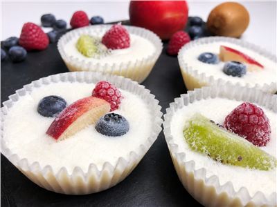 Frozen Summer Yogurt Muffins with Fruit