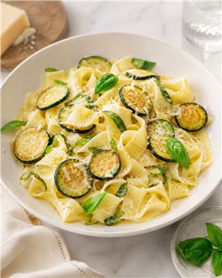 Fried Zucchini Pasta (Pasta alla Nerano)