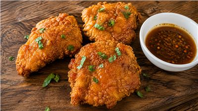 Crispy Chicken with Hot Honey